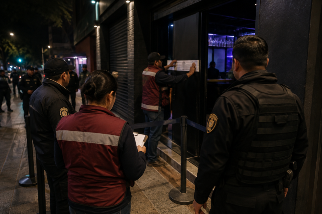 Negocios nocturnos bajo la lupa: operativos dejan clausuras y suspensiones en diez alcaldías
