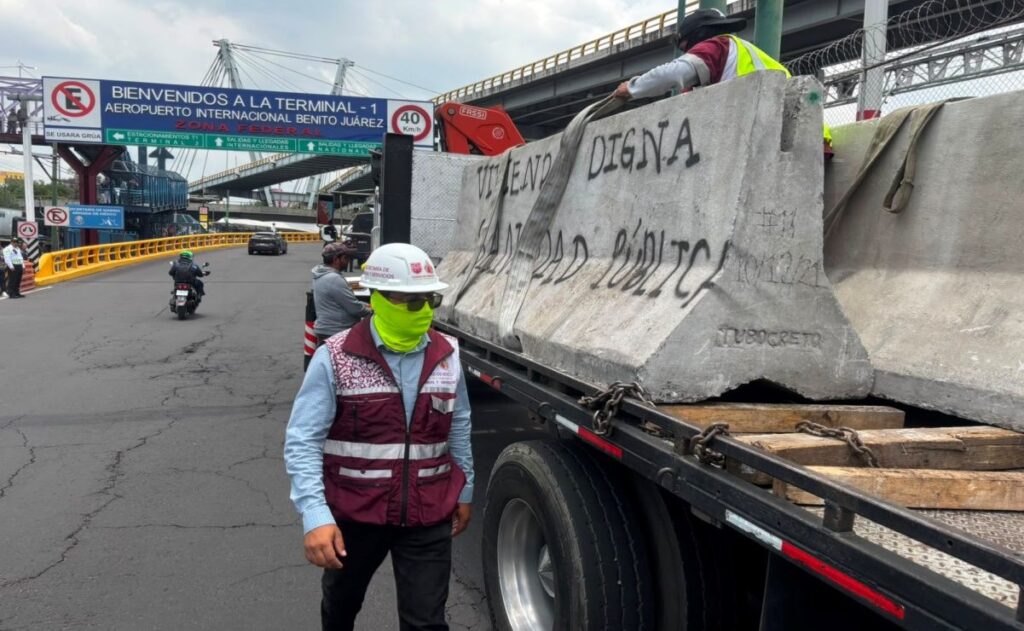 CNTE amenaza con protestas y blindan el AICM previo al Mundial
