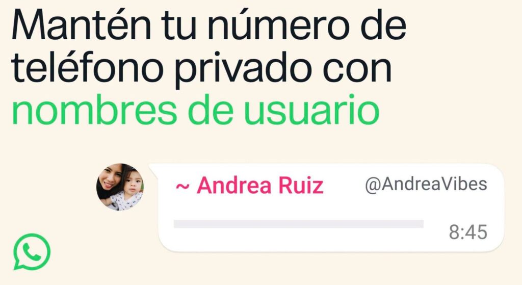 WhatsApp ya permite reservar tu nombre de usuario: así puedes ocultar tu número