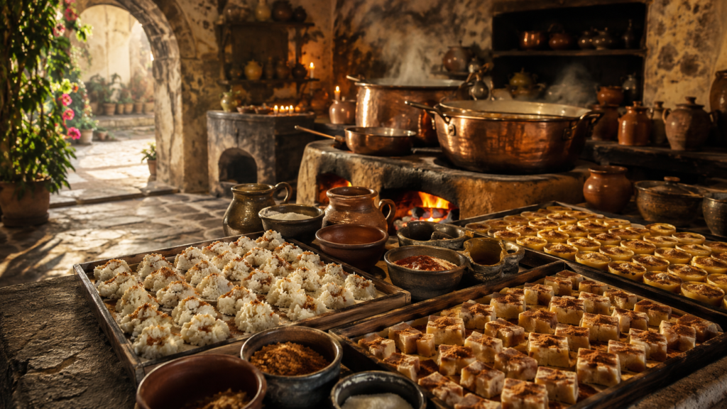 Dulces conventuales: el origen religioso de jamoncillos, cocadas y rompope