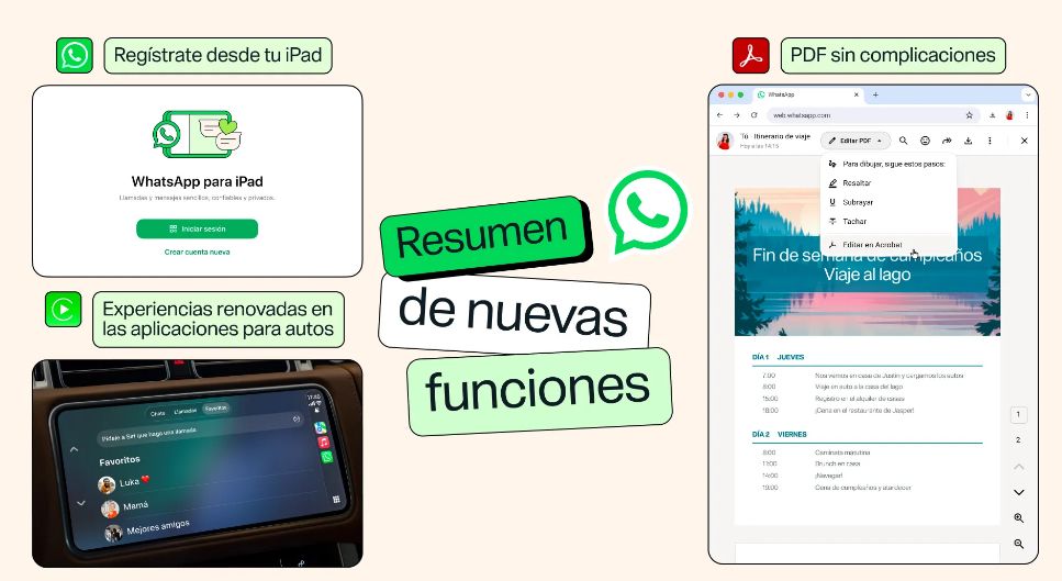 WhatsApp añade música en estados y estrena funciones para iPad