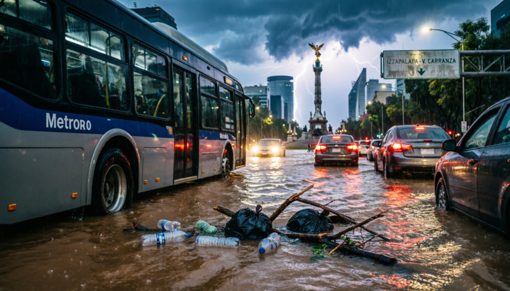 «Las inundaciones pudieron evitarse»: PAN arremete contra la estrategia del Gobierno capitalino