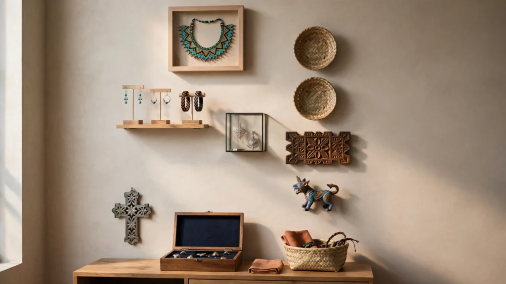 Cómo decorar con artesanías pequeñas sin saturar el hogar