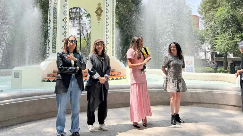 Tras 40 años sin mantenimiento, rehabilitan la fuente de Plaza Popocatépetl