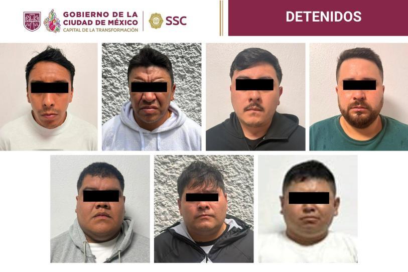 Golpe al robo de casas en CDMX: detienen a 7 presuntos integrantes de una banda